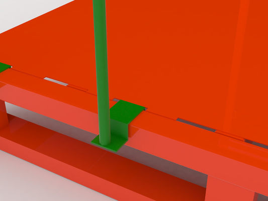 Stillages красной емкости стойки 150KG апельсина 30*50mm Stackable