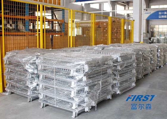 Транспорт 5/1 Stackability RAL гальванизировал паллет коробки ячеистой сети