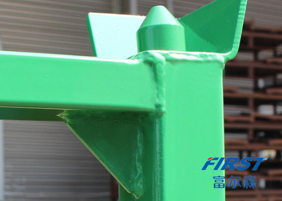 Зеленый порошок покрыл глубину 60" 1.5M Stackable стальные паллеты