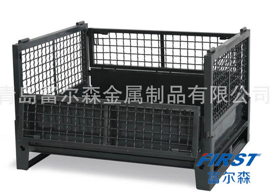Черная Lockable клетка металла 1500KG складчатости 50*100mm складная