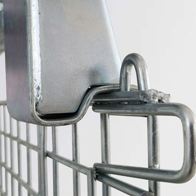 Серебряная Lockable клетка металла 1500KG складчатости 50*50mm складная
