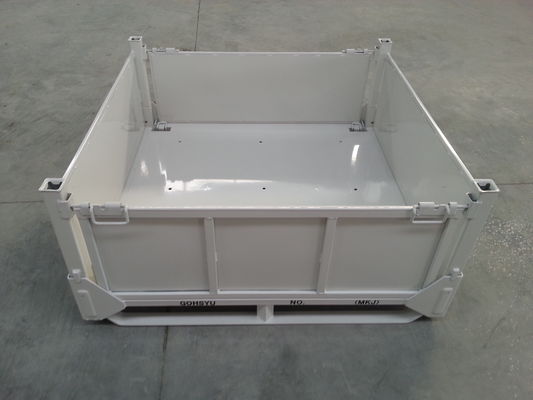 Клетки паллета емкости 2mm покрытия 1500kg порошка стальные