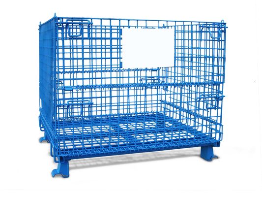 Черный Lockable контейнер ячеистой сети 1500KG складчатости 50*100mm складывая