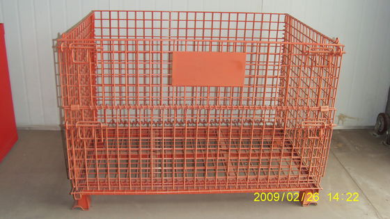 Черный Lockable контейнер ячеистой сети 1500KG складчатости 50*100mm складывая